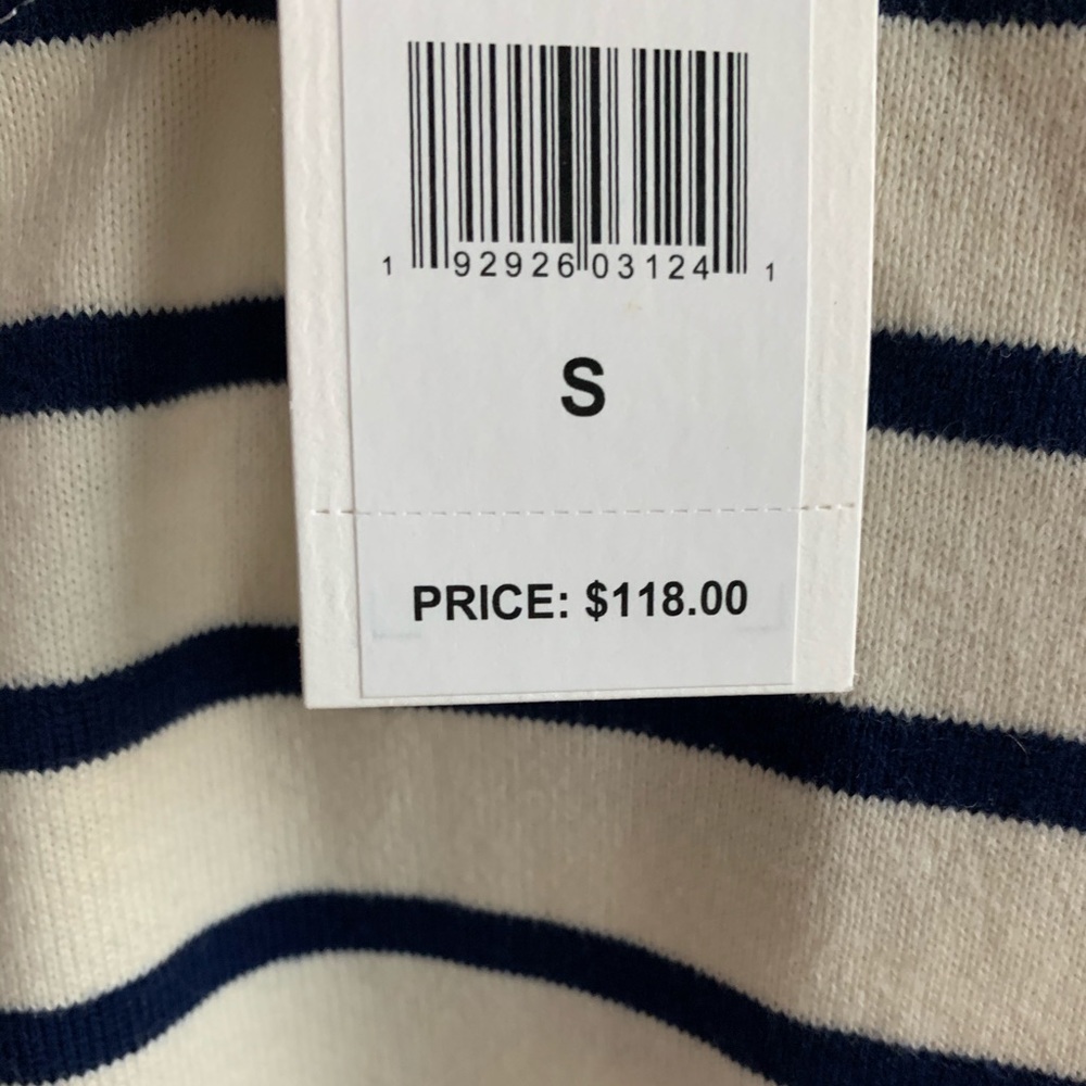 NWT Vineyard Vines Striped Funnel Neck Dress - Picture 11 of 11
